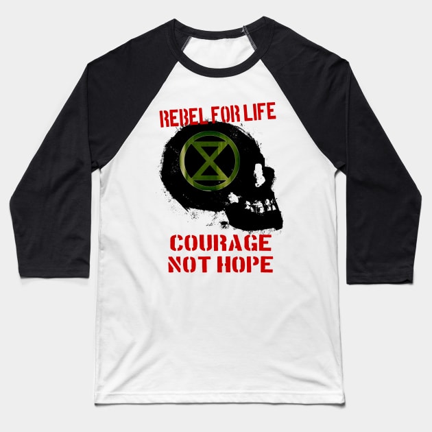 Rebel for Life Baseball T-Shirt by RisingAboveBedlam